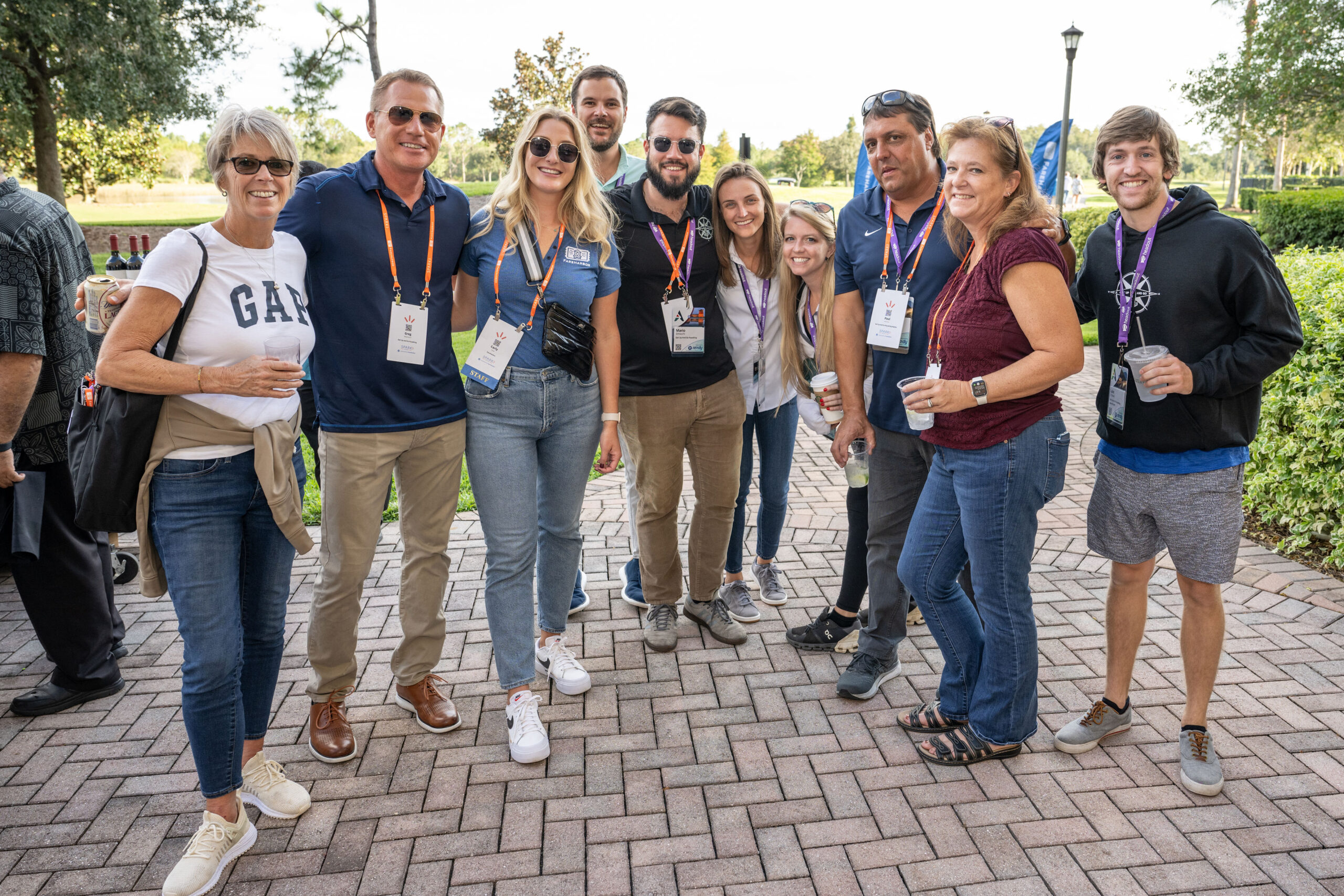 a group of people posing for a picture