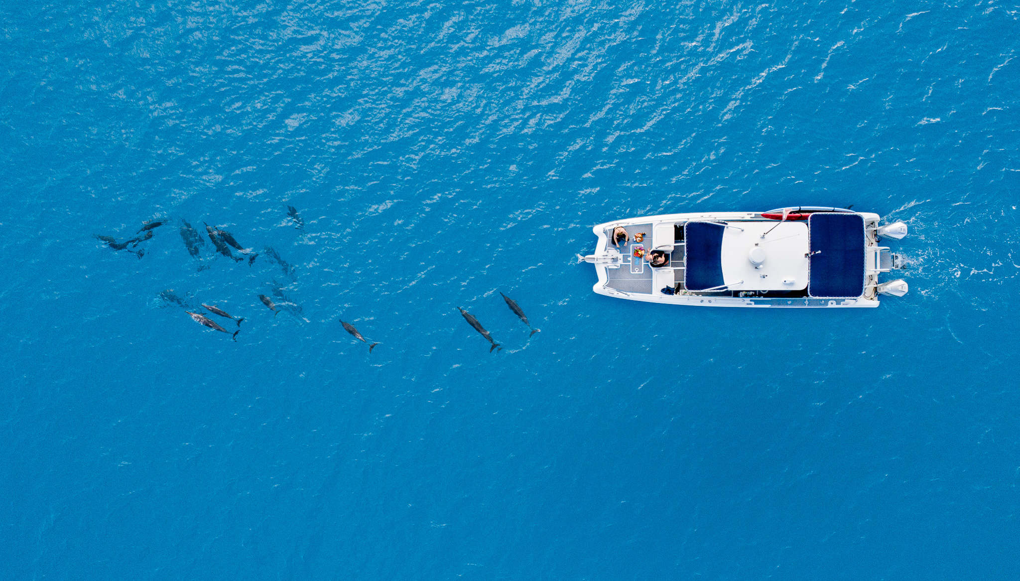 a plane flying over a body of water